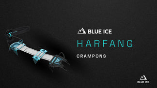 Crampones Blue Ice Harfang Con ABS – Los Más Ligeros (377g), Talla única 35-46, Para Esquí Y Montañismo